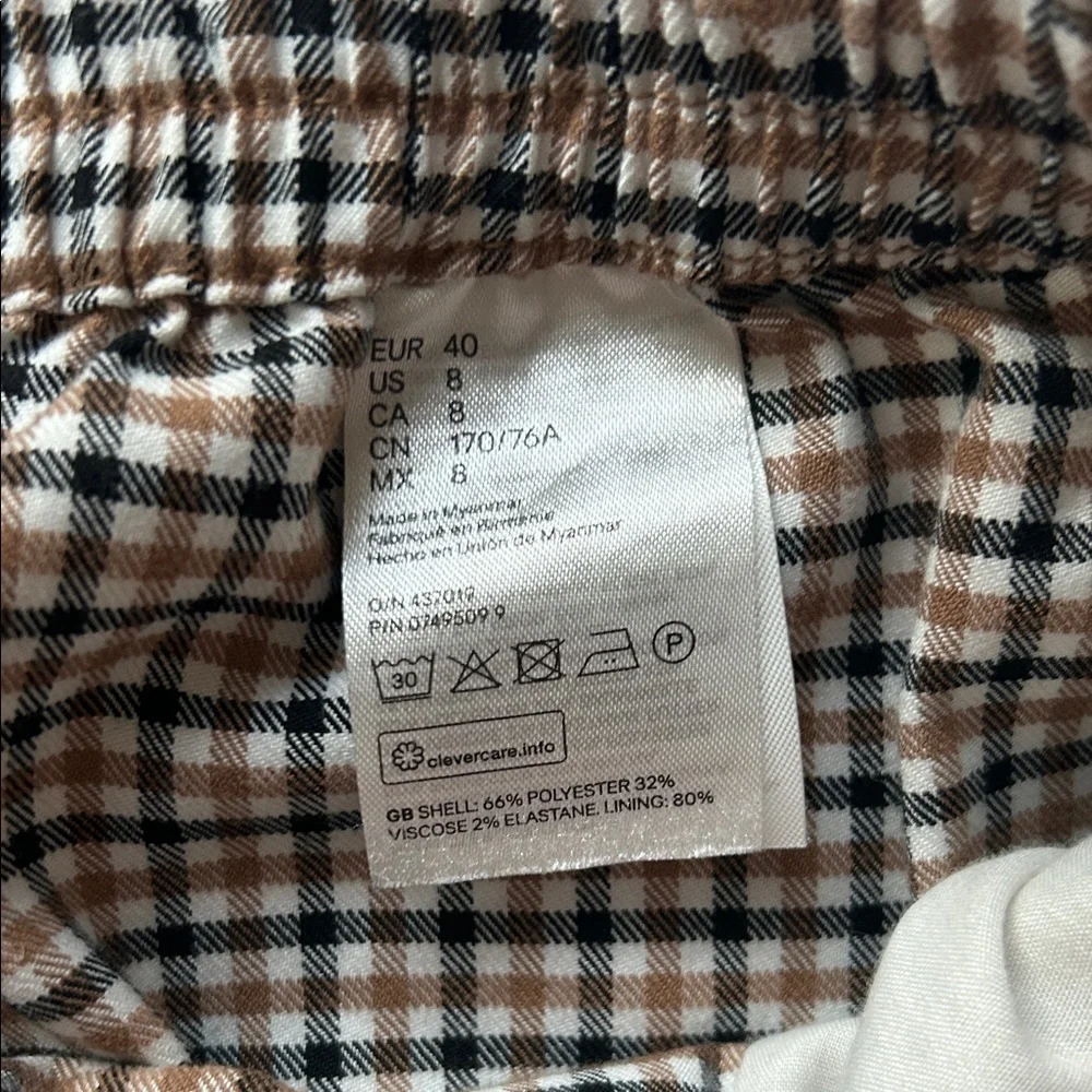 Plaid Women's Shorts with bow - Picture 5 of 5